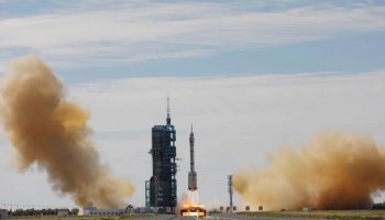 Crewed mission successfully launches from China to complete construction of the space station