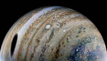 Planet Jupiter ate a lot of planets when it was young, as it contains up to 9% rock and metal