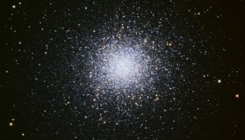 In Hercules, there is a large globular cluster