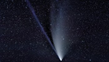 Earth was passed over by a gigantic comet that drank direct ether
