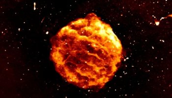 A supercomputer produces an amazing image of an exploding star