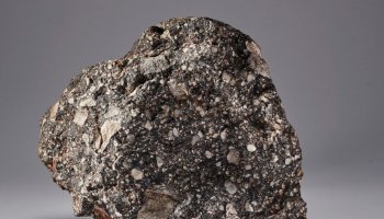 The discovery of traces of indigenous gas in a meteorite sheds light on the origin of the moon
