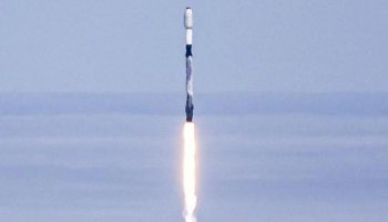 The Falcon 9 rocket launched by Elon Musk's SpaceX carries 46 Starlink satellites into low-earth orbit
